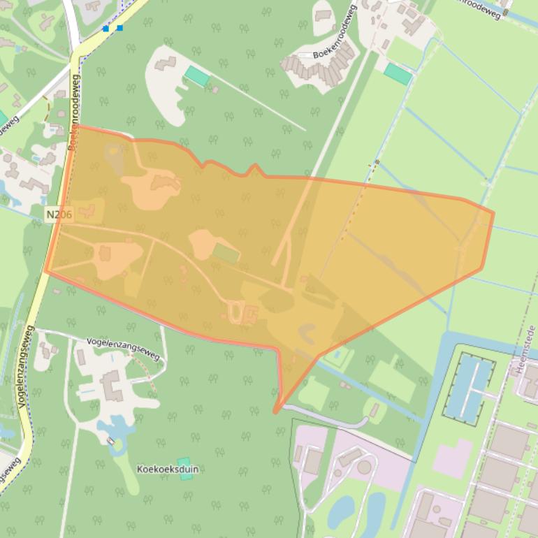 Kaart van postcodegebied 2111HL.