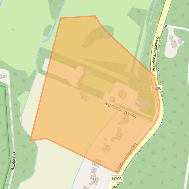 Kaart van postcodegebied 2111HR.