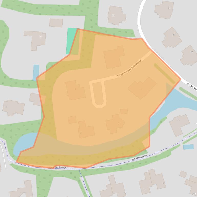 Kaart van postcodegebied 2111TC.