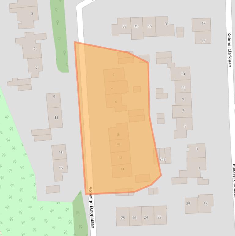 Kaart van postcodegebied 2111WK.