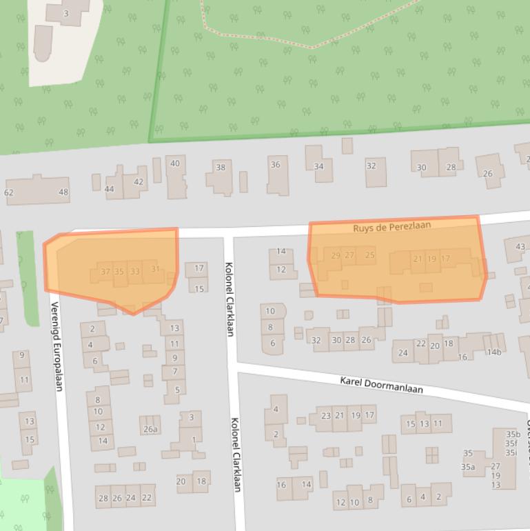 Kaart van postcodegebied 2111WN.