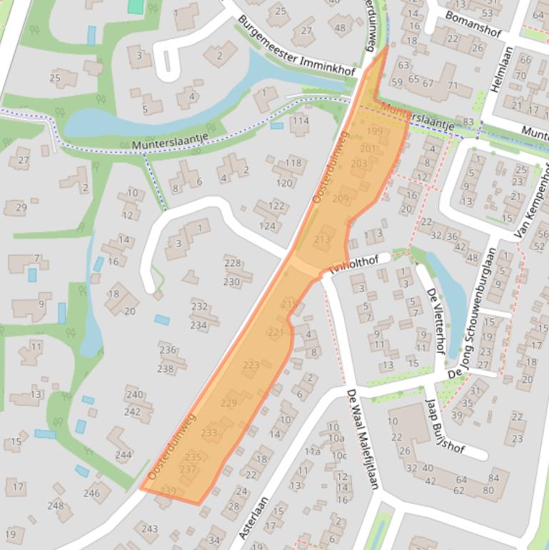 Kaart van postcodegebied 2111XG.