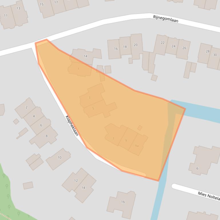 Kaart van postcodegebied 2111XR.