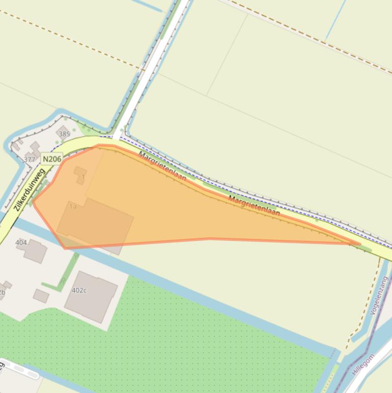 Kaart van postcodegebied 2114AN.