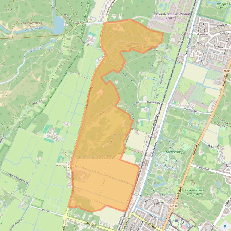 Kaart van postcodegebied 2114BB.