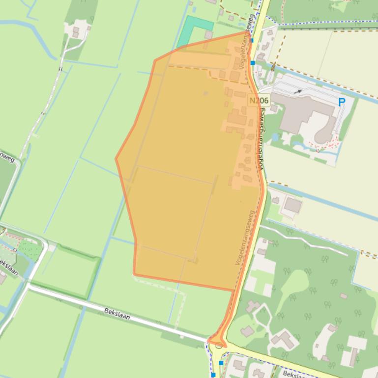 Kaart van postcodegebied 2114BD.