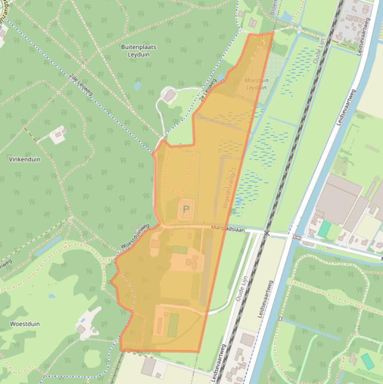 Kaart van postcodegebied 2114BJ.