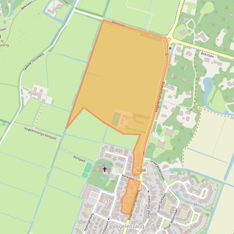 Kaart van postcodegebied 2114CH.