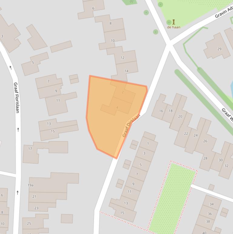 Kaart van postcodegebied 2114DG.