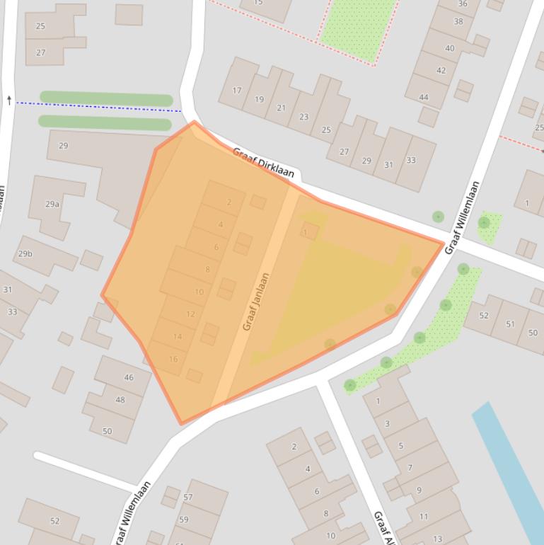 Kaart van postcodegebied 2114DH.