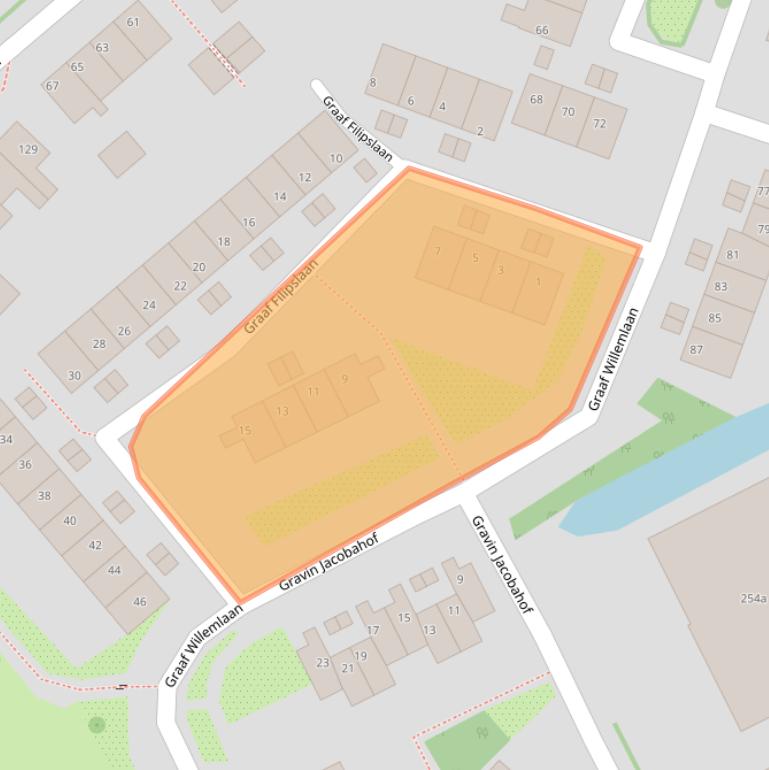 Kaart van postcodegebied 2114DL.