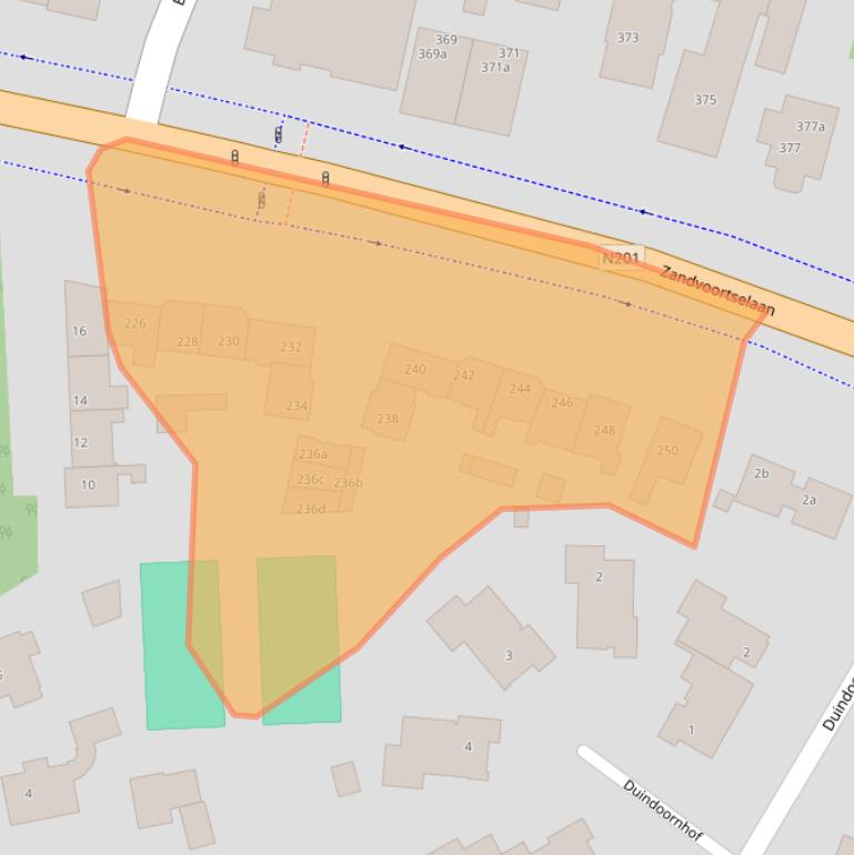 Kaart van postcodegebied 2116ES.