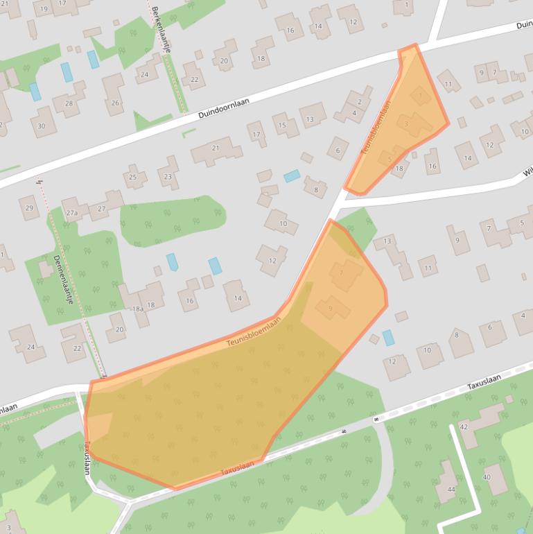 Kaart van postcodegebied 2116TC.