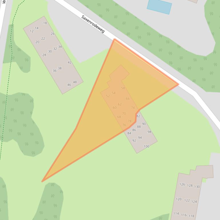 Kaart van postcodegebied 2116VC.