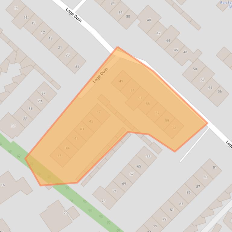 Kaart van postcodegebied 2121CD.