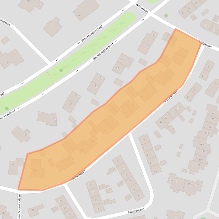 Kaart van postcodegebied 2121EA.