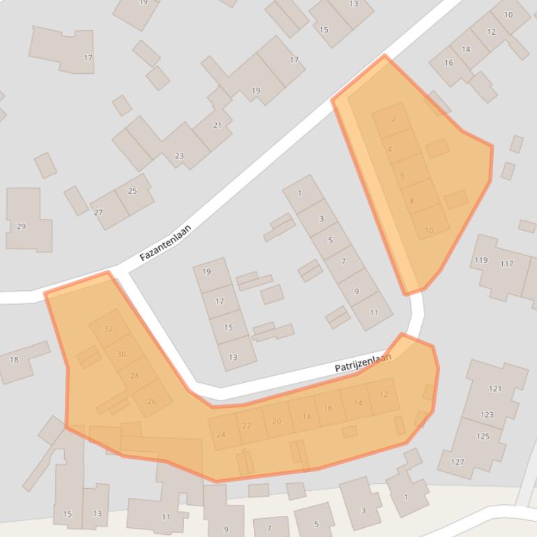 Kaart van postcodegebied 2121ED.