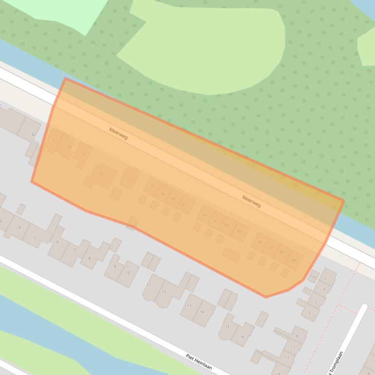 Kaart van postcodegebied 2121VB.