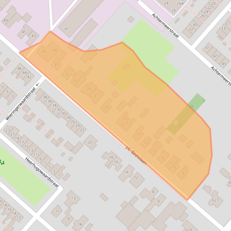 Kaart van postcodegebied 2131AG.