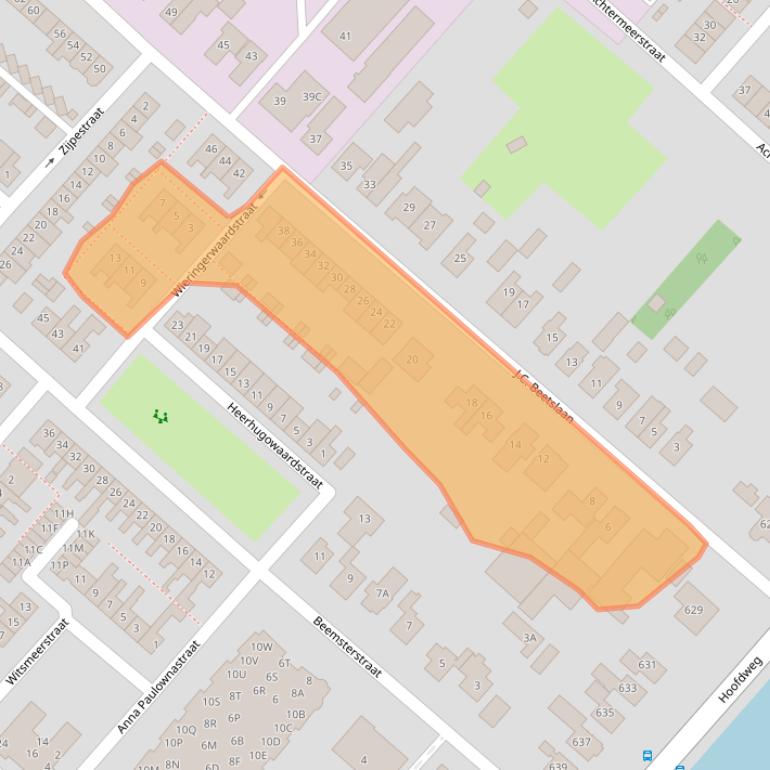 Kaart van postcodegebied 2131AM.