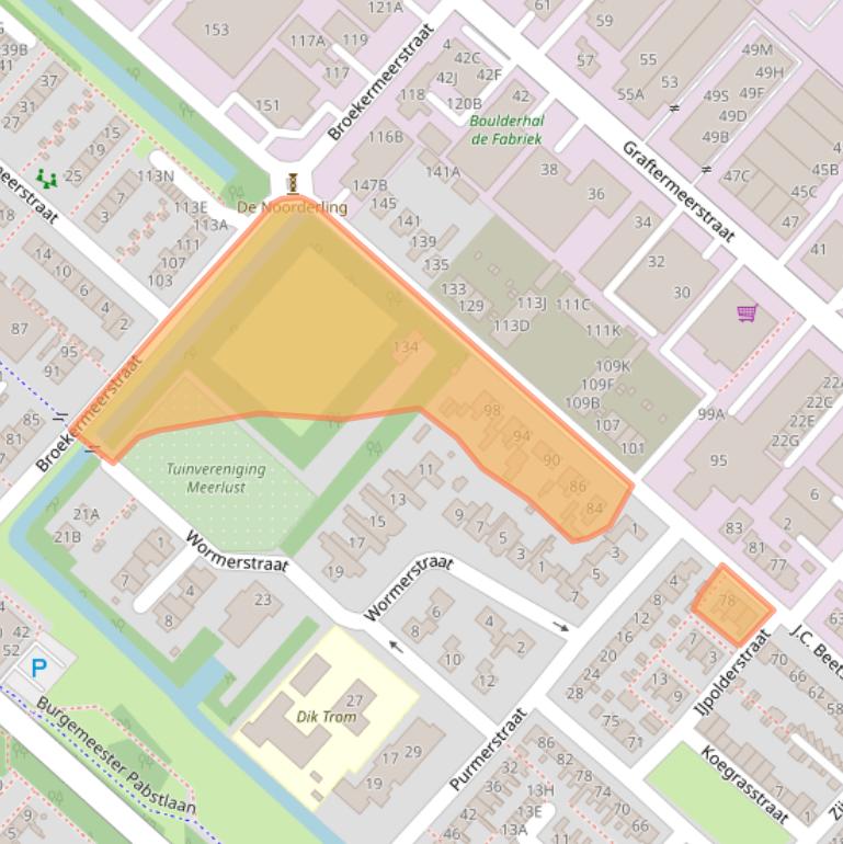 Kaart van postcodegebied 2131AP.