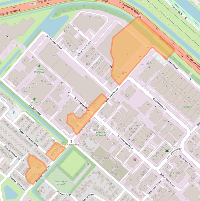 Kaart van postcodegebied 2131AR.