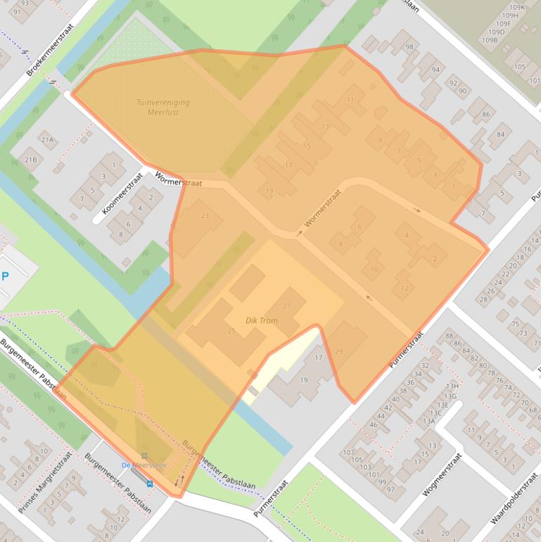Kaart van postcodegebied 2131AX.