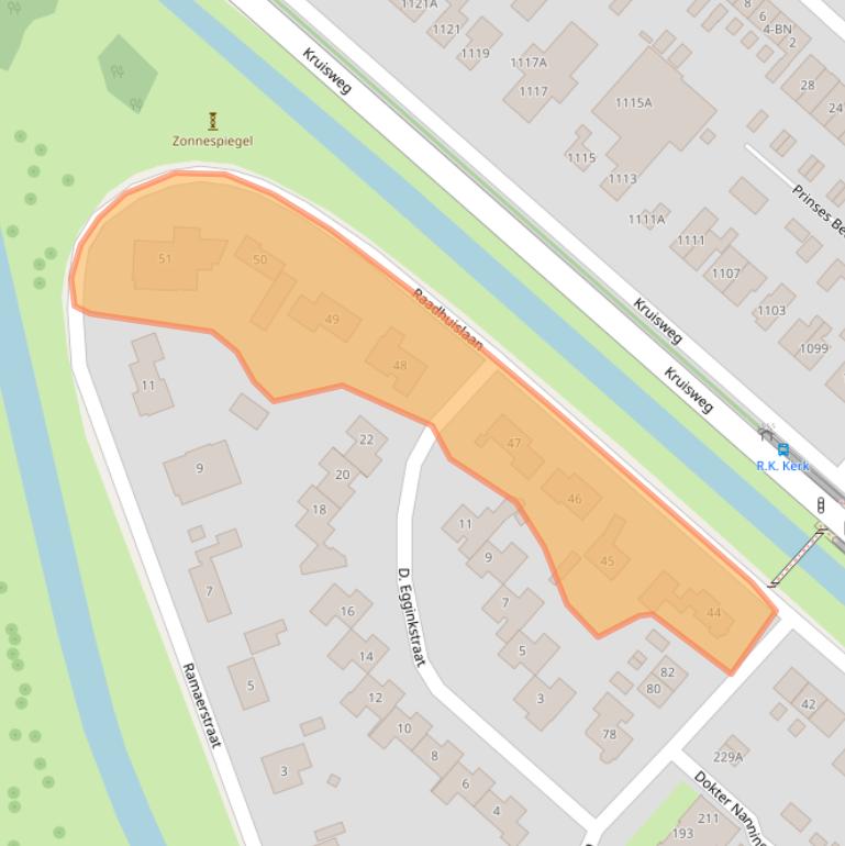 Kaart van postcodegebied 2131BH.