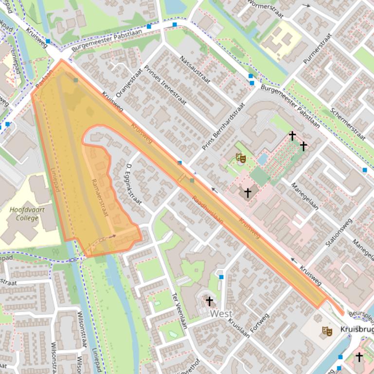 Kaart van postcodegebied 2131BJ.