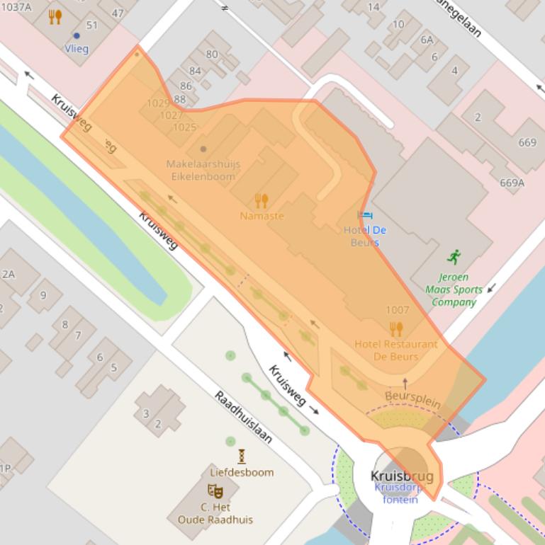 Kaart van postcodegebied 2131CR.