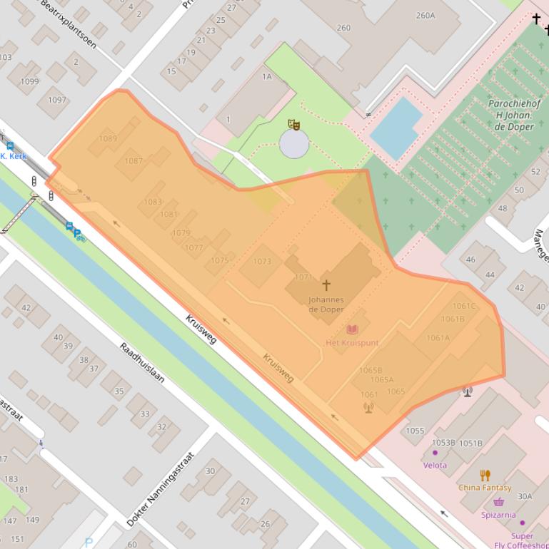 Kaart van postcodegebied 2131CT.
