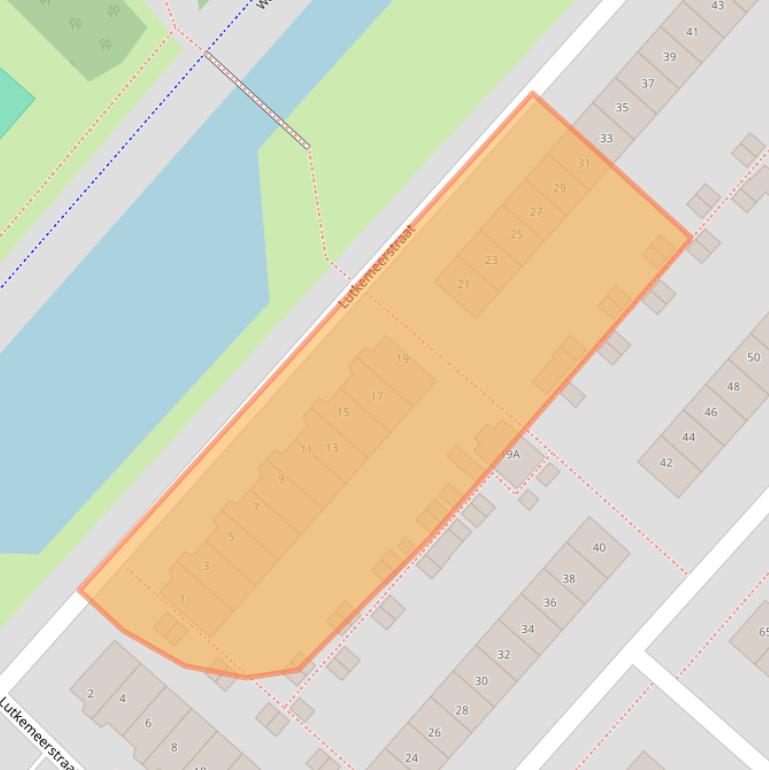 Kaart van postcodegebied 2131DE.