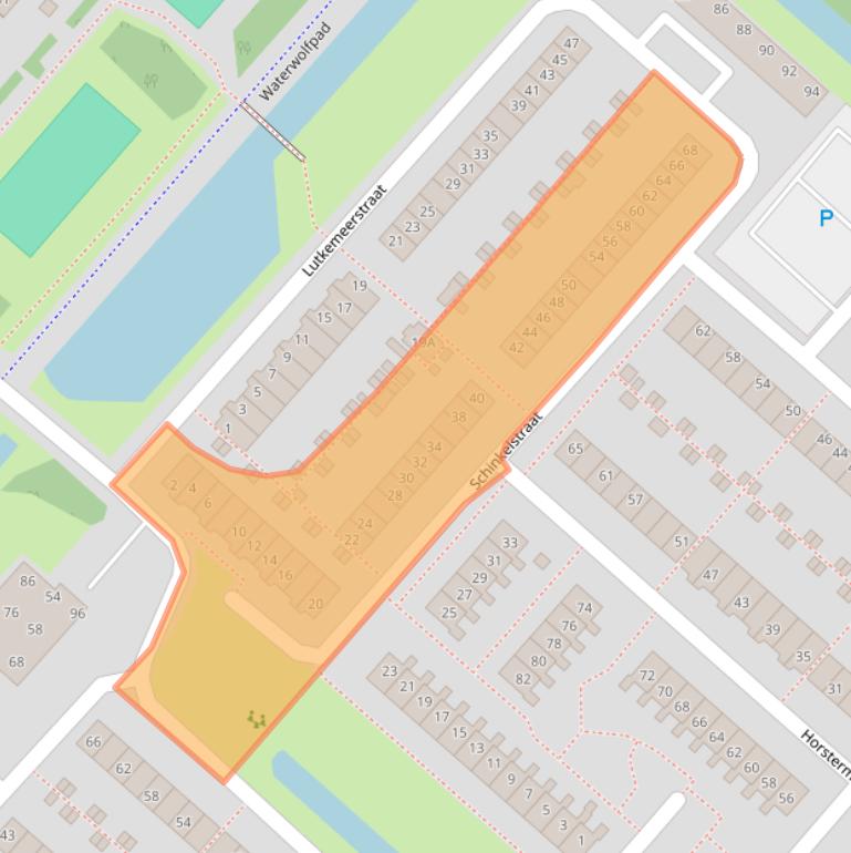 Kaart van postcodegebied 2131DK.