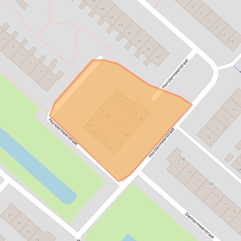 Kaart van postcodegebied 2131DN.