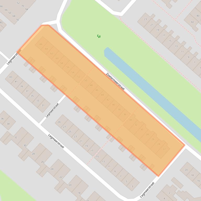 Kaart van postcodegebied 2131DT.