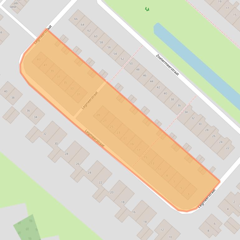 Kaart van postcodegebied 2131DV.