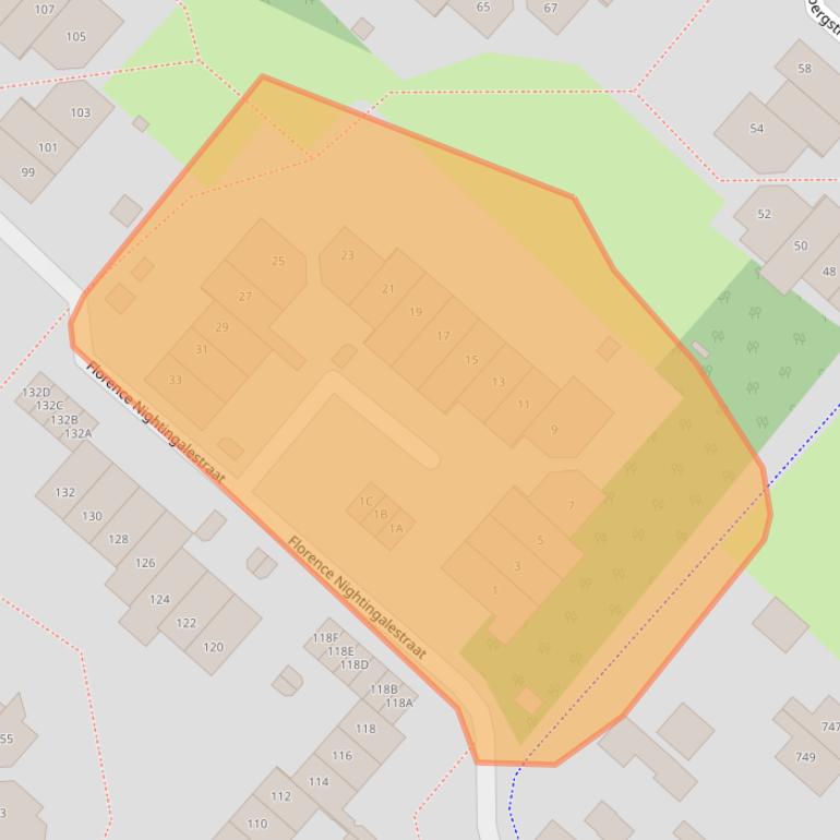 Kaart van postcodegebied 2131EA.