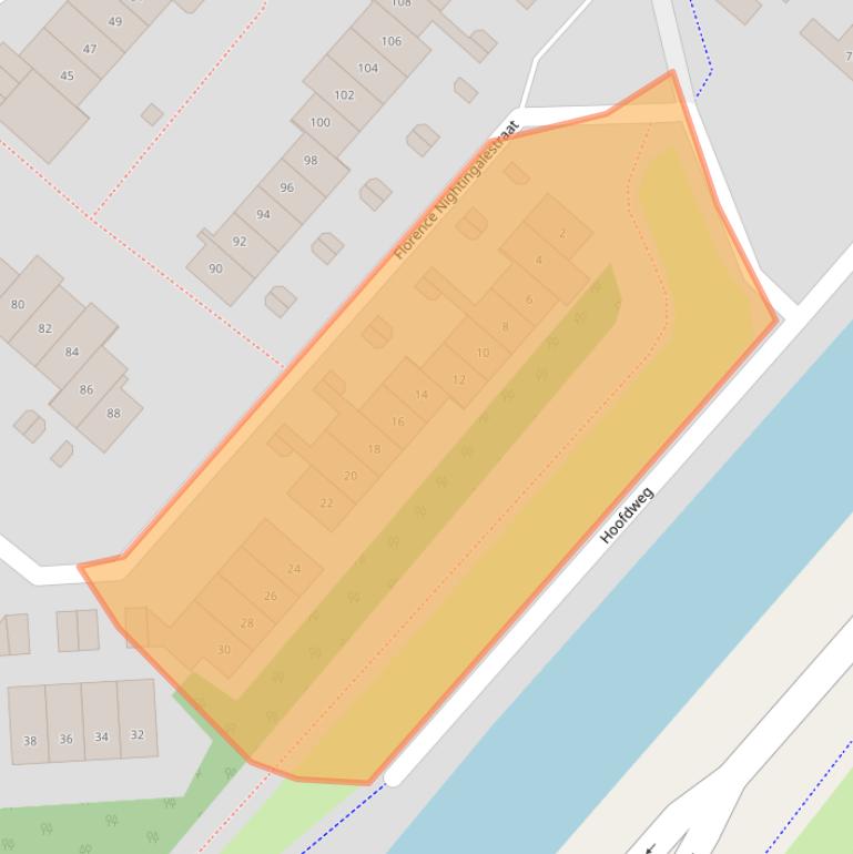 Kaart van postcodegebied 2131EB.