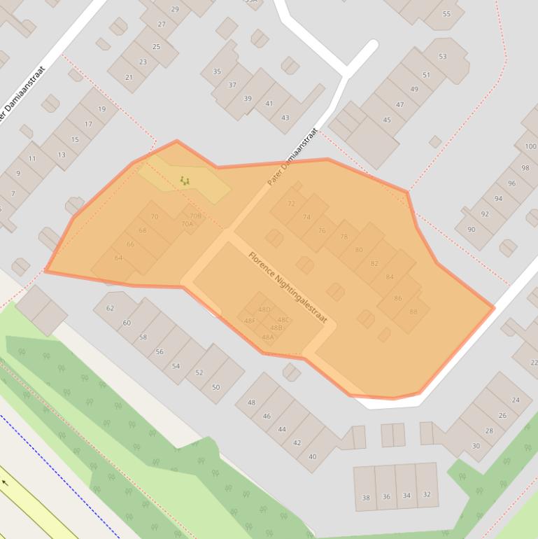 Kaart van postcodegebied 2131ED.