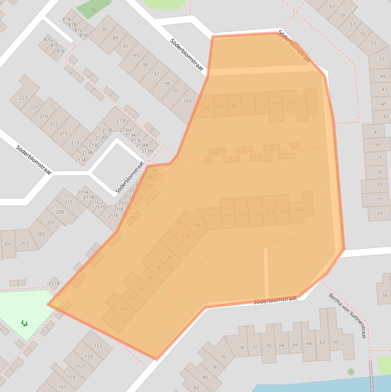 Kaart van postcodegebied 2131GD.