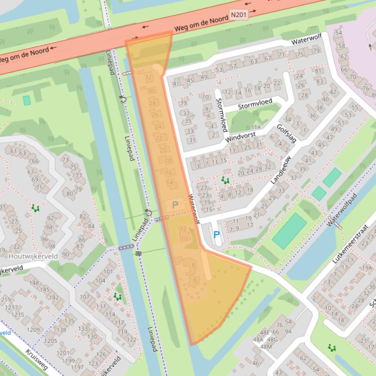 Kaart van postcodegebied 2131HR.