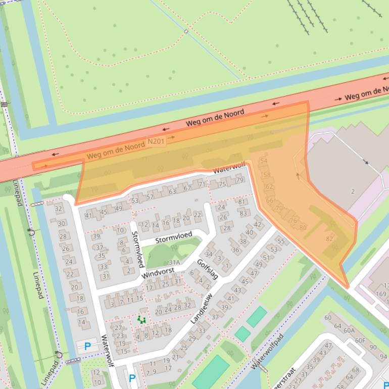 Kaart van postcodegebied 2131HS.
