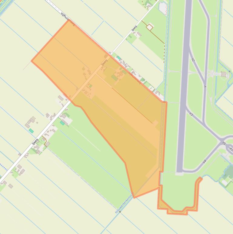 Kaart van postcodegebied 2131LR.