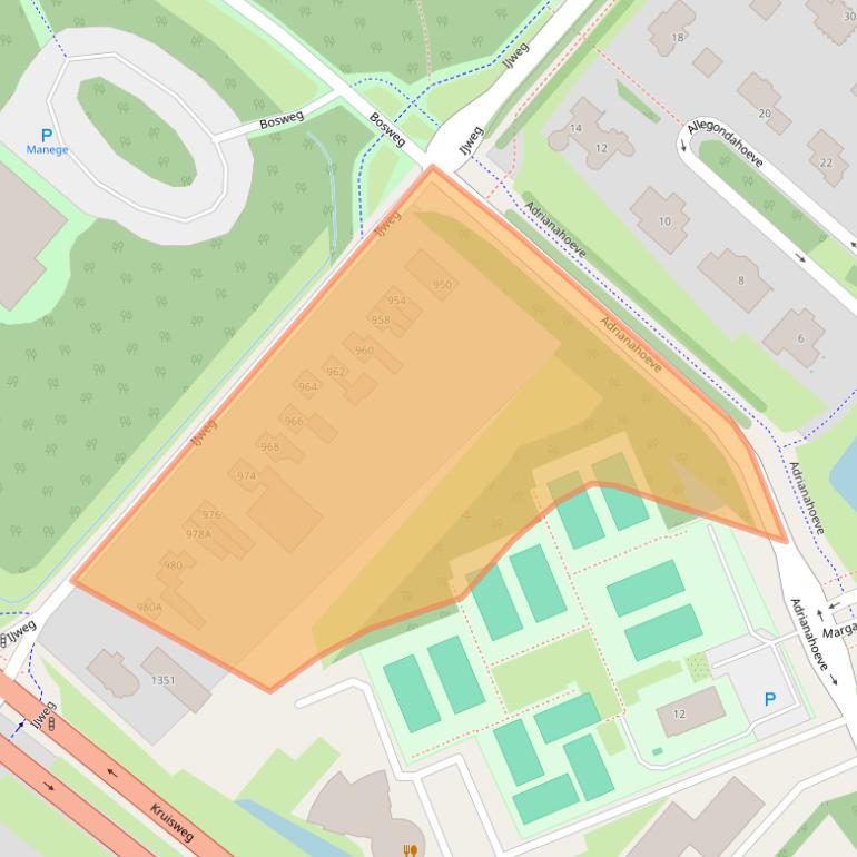 Kaart van postcodegebied 2131LW.