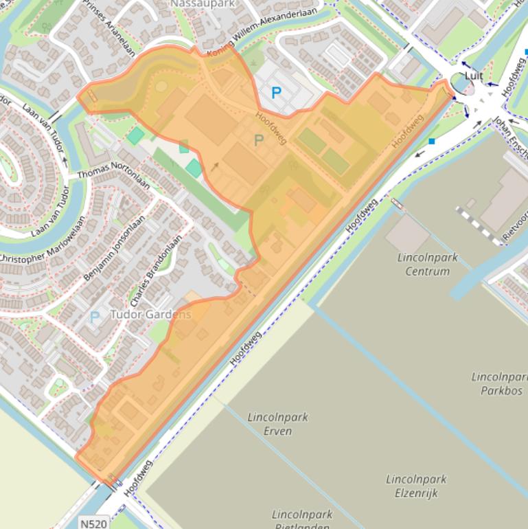 Kaart van postcodegebied 2131MB.