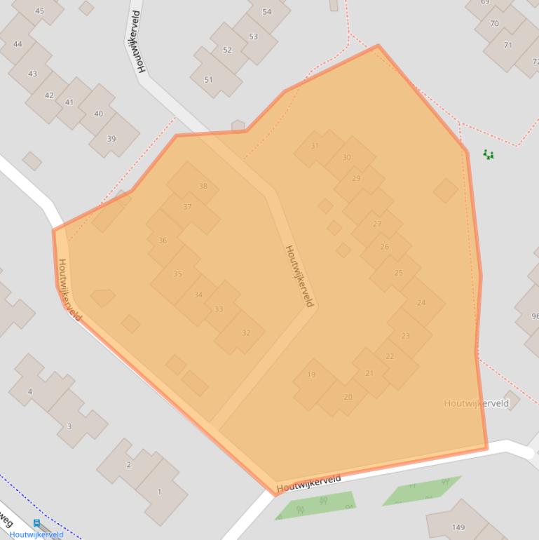 Kaart van postcodegebied 2131MG.