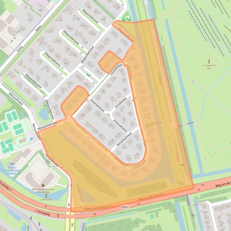 Kaart van postcodegebied 2131MP.