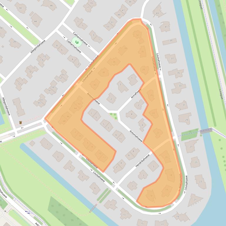 Kaart van postcodegebied 2131MR.