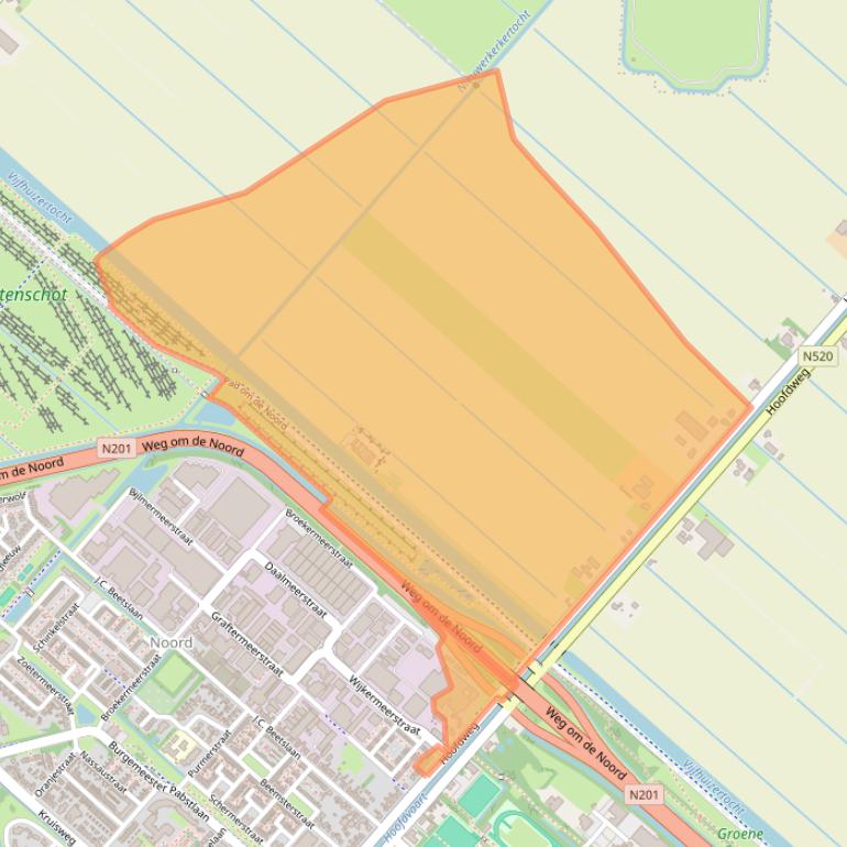 Kaart van postcodegebied 2131MT.