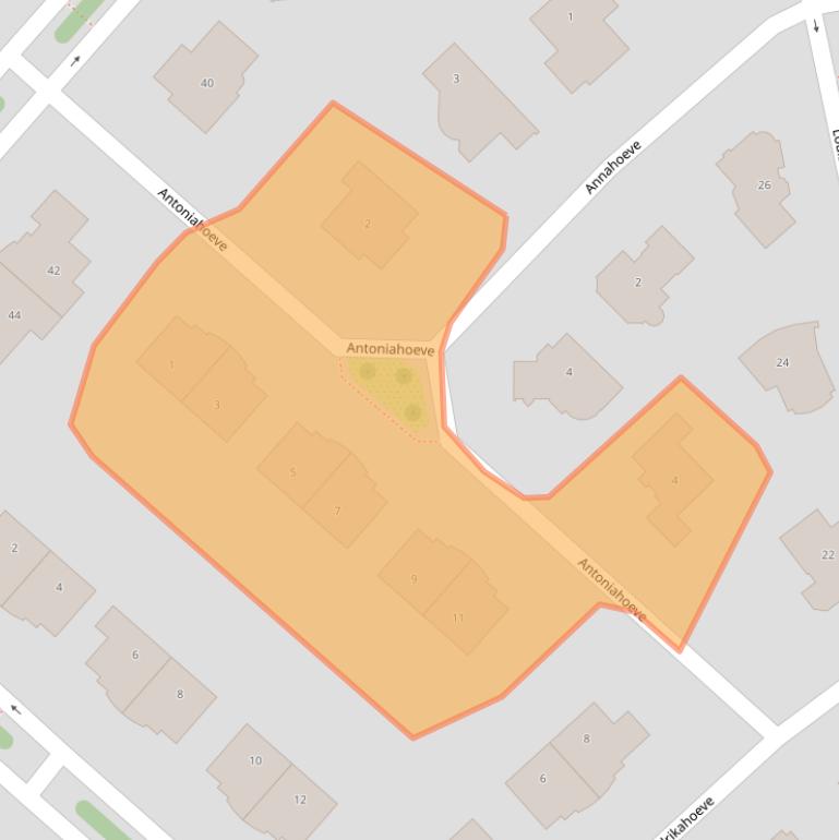 Kaart van postcodegebied 2131MZ.